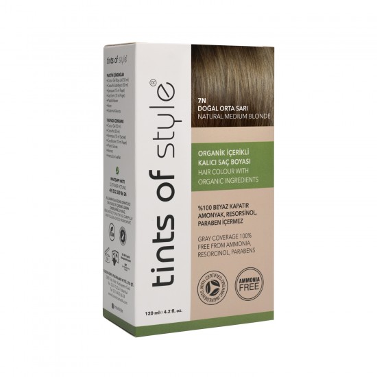 Tints Of Style 7N Doğal Orta Sarı Natural Medium Blonde 